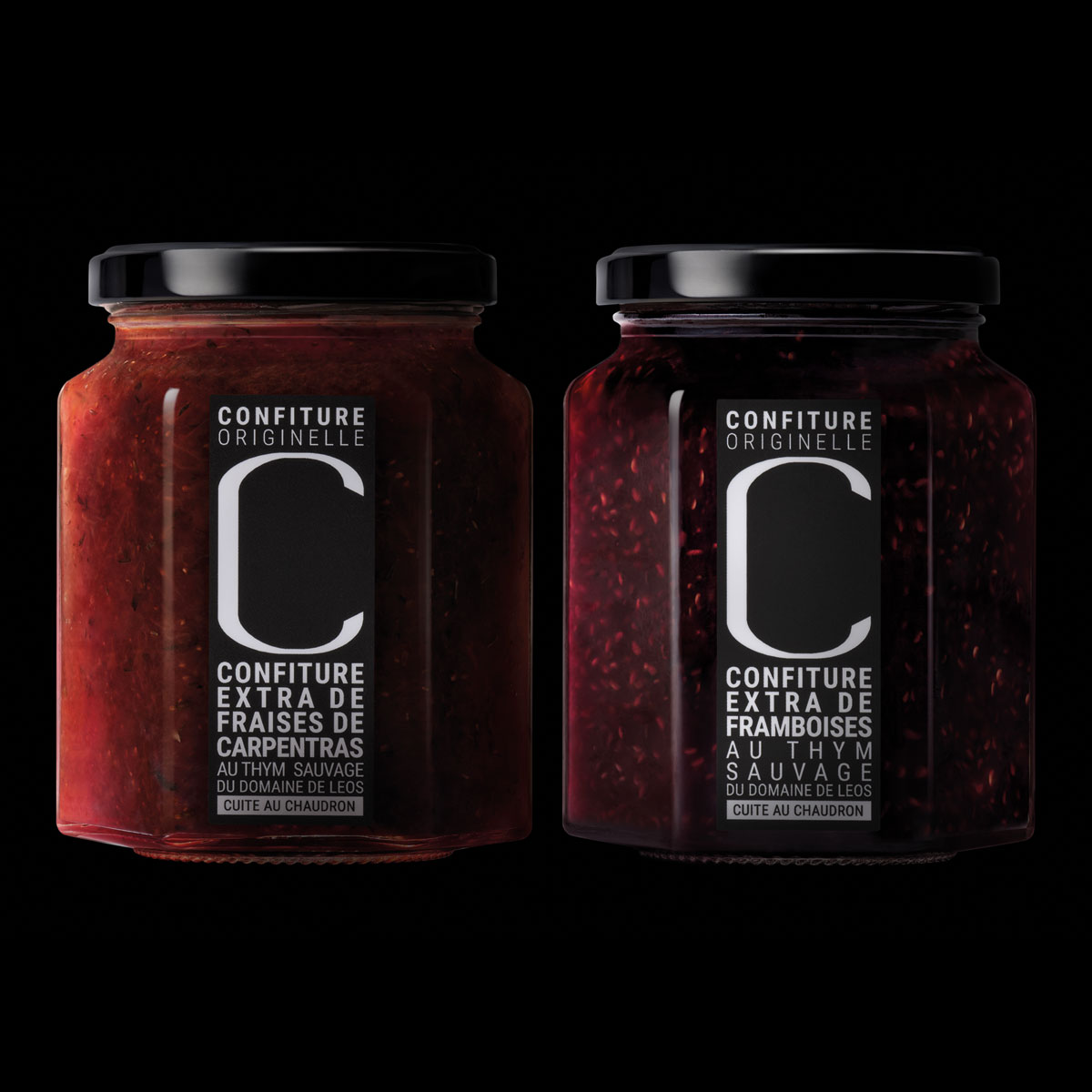 Confiture haut de gamme Fraise Framboise - Coffret cadeaux