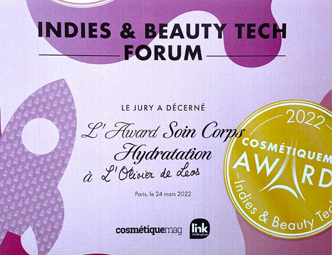 Award Cosmetiques Olivier De Leos