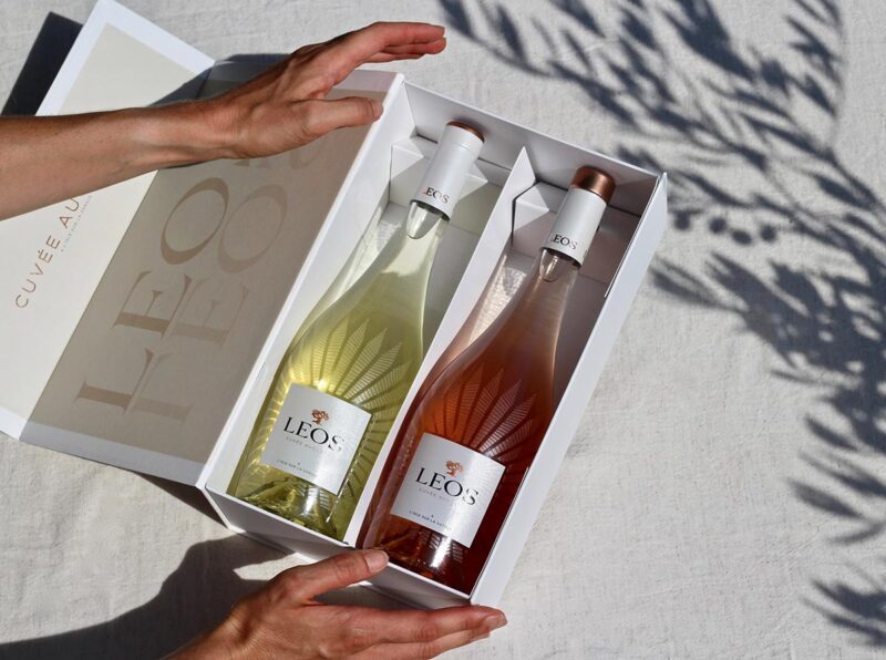 Coffret duo vins Leos Cuvée Augusta blanc & rosé - Capsule CRD - Image 3