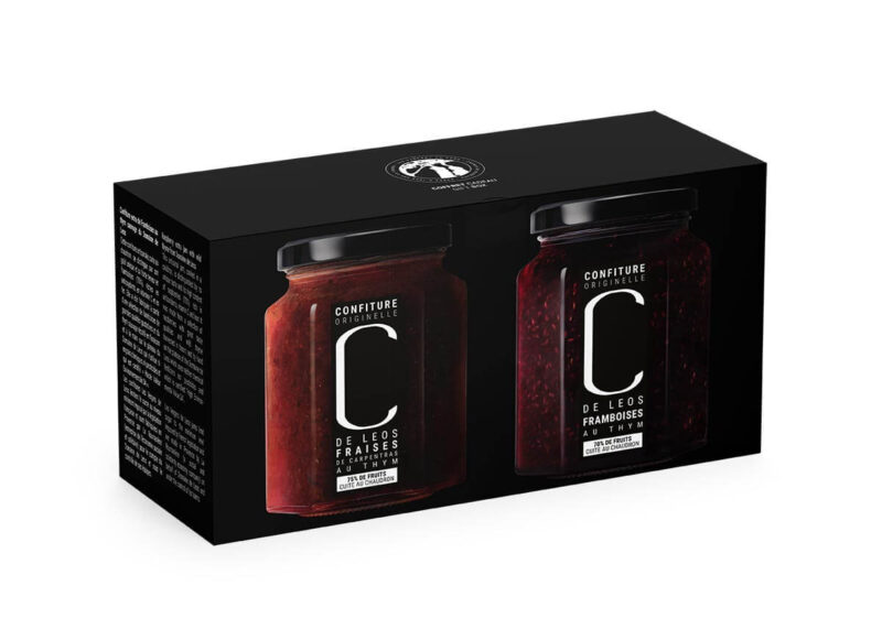 Coffret-cadeau 2 Confitures extra C de Leos - Fraises & Framboises – Image 2
