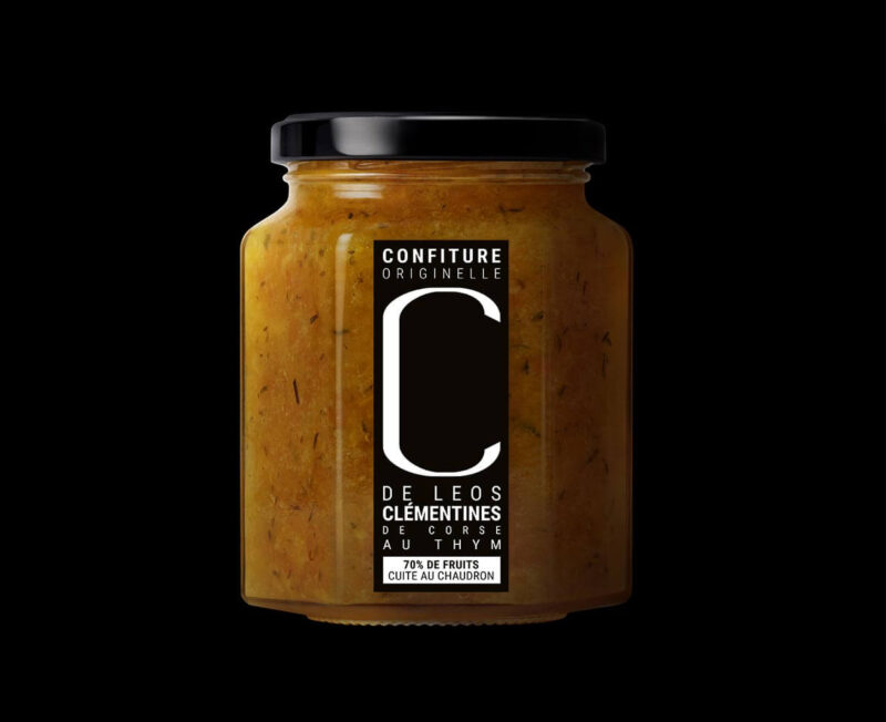 Confiture extra de clémentines de Corse au thym sauvage du Domaine de Leos sans étui – Image 2